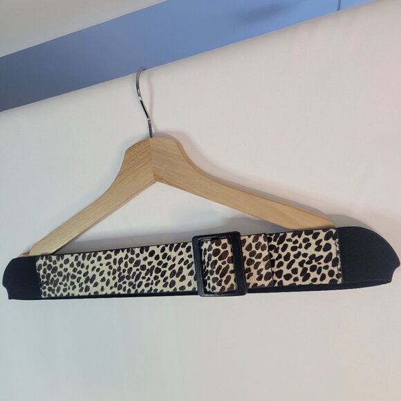 New Ann Taylor Animal Print Fur Hide Waist Belt - Picture 2 of 10
